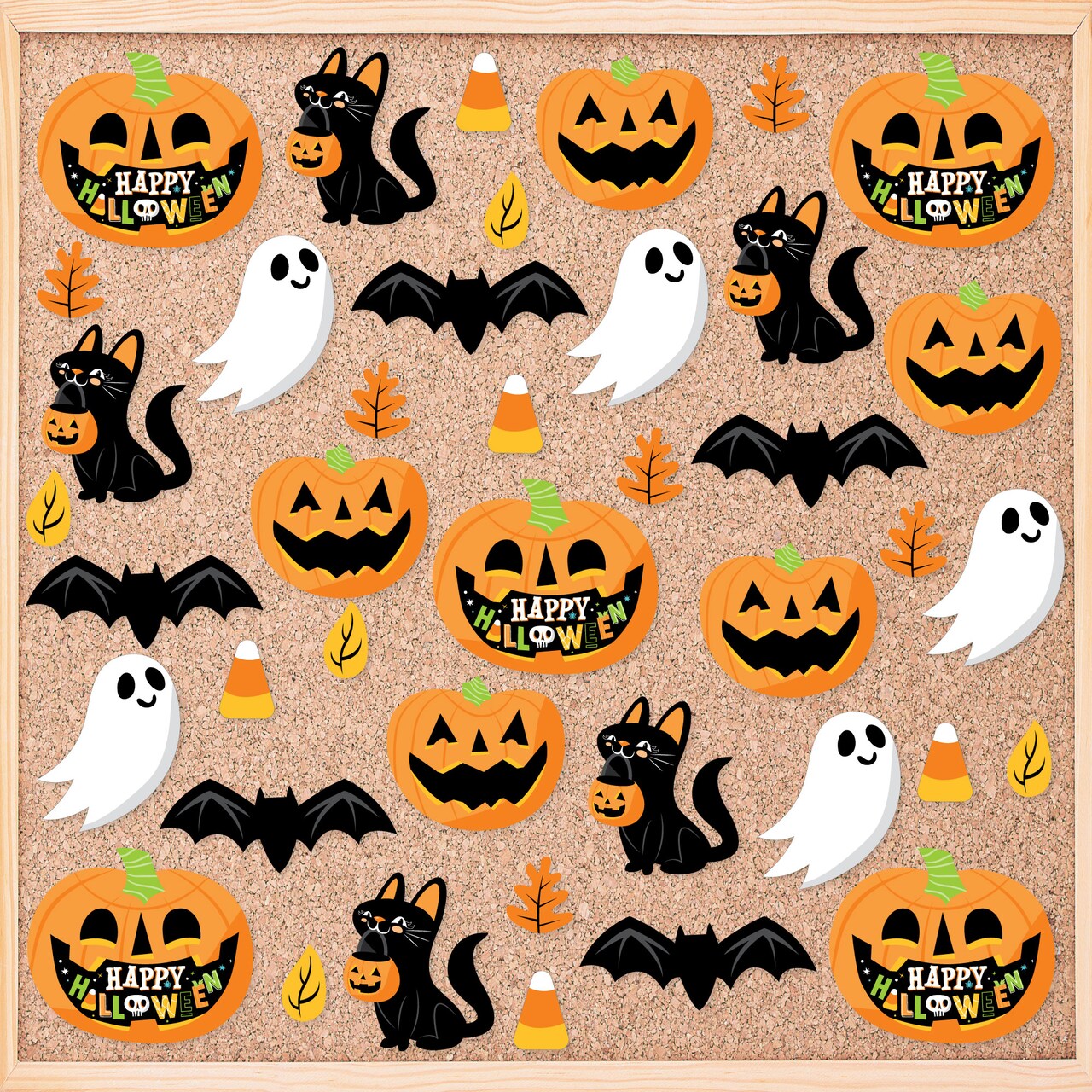 Big Dot of Happiness Spooky Halloween - DIY Classroom Decorations - Bulletin Board Cut-Outs - Set of 40